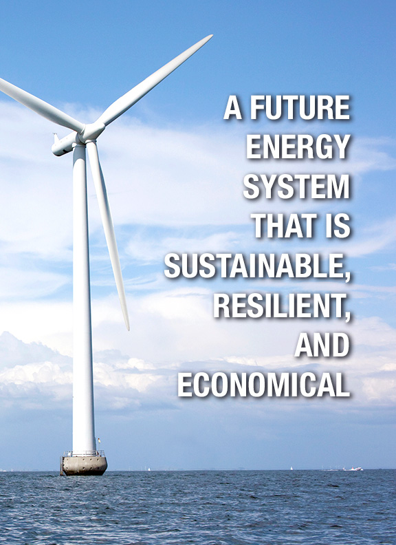 A future energy system that is sustainable, resilient, and economical